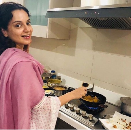 Kangana Ranaut making chai and pakoras. Kangana Ranaut making chai and pakoras