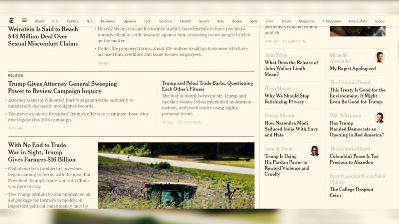 NYT carries no news report on Modi win, but features commentary titled 'How Narendra Modi Seduced India With Envy and Hate NYT coverage of Modi win