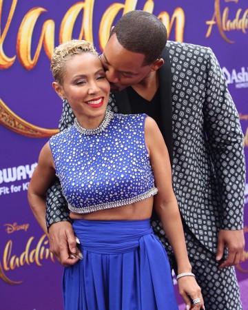 Will Smith and Jada Pinkett Smith at the premiere of Aladdin Will Smith and Jada Pinkett Smith