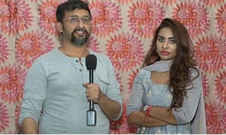 Sri Reddy and director Teja Sri Reddy and director Teja