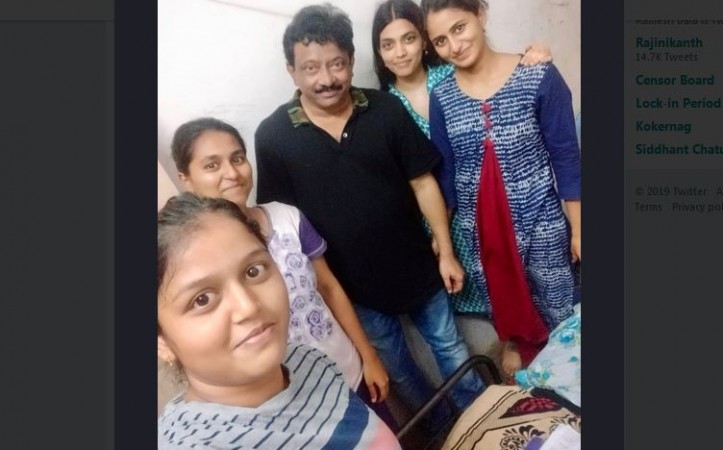Ram Gopal Varma in girl's hostel, Tirupati Ram Gopal Varma