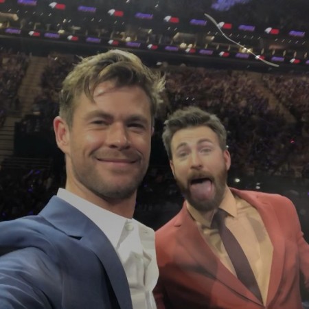 Chris Hemsworth and Chris Evans at Avengers: Endgame press tour Chris Hemsworth and Chris Evans