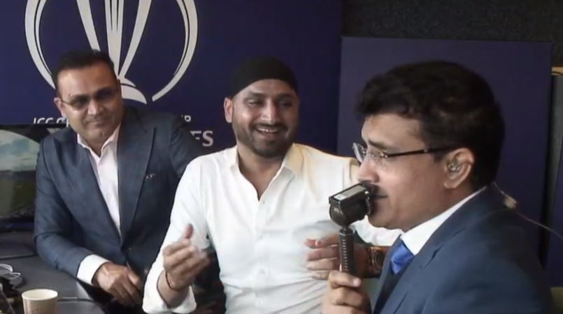 Sehwag, Harbhajan and Ganguly have a banter while commentating Commentary