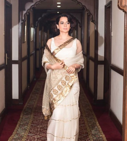 Kangana Ranaut at Rashtrapati Bhavan. Kangana Ranaut at Narendra Modi oath taking ceremony