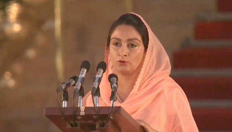 Harsimrat Kaur Badal takes oath as Union Minister at a swearing-in ceremony at Rashtrapati Bhavan in New Delhi on May 30, 2019. Harsimrat Kaur Badal