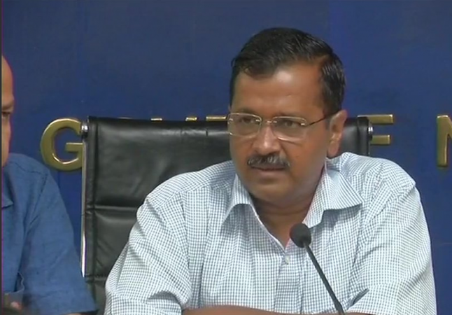 Arvind Kejriwal is addressing a press conference in Delhi. Arvind Kejriwal