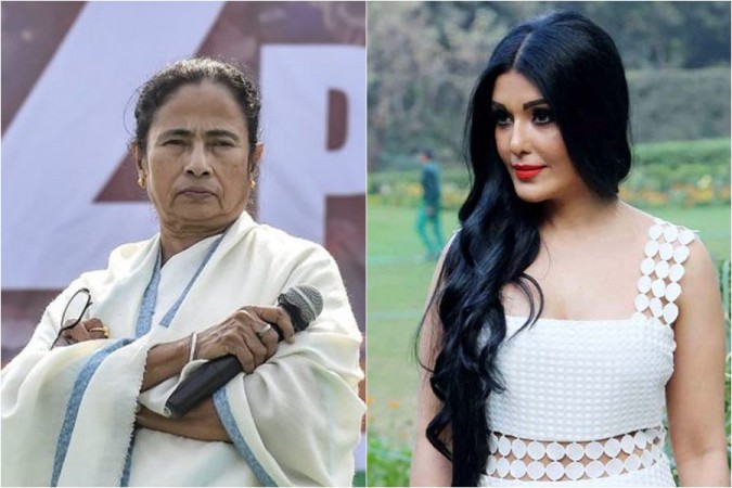 Mamata Banerjee and Koena Mitra Mamata Banarjee and Koena Mitra