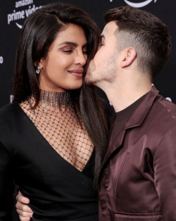 Priyanka Chopra and Nick Jonas at Chasing Happiness premiere. Priyanka Chopra and Nick Jonas at Chasing Happiness premiere