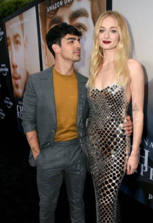Joe Jonas and Sophie Turner at Chasing Happiness premiere. Joe Jonas and Sophie Turner at Chasing Happiness premiere