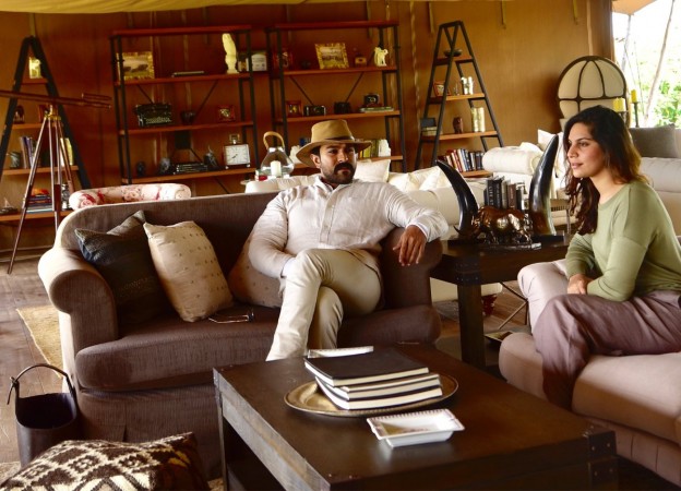 Ram Charan with his wife Upasana in Africa Ram Charan with his wife Upasana in Africa