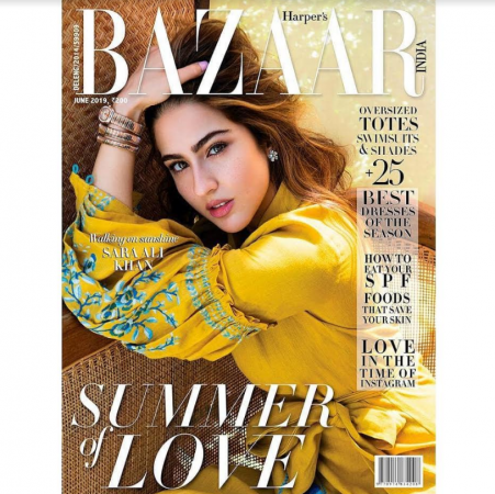 Sara Ali Khan on Harper magazine cover Sara Ali Khan on Harper magazine cover
