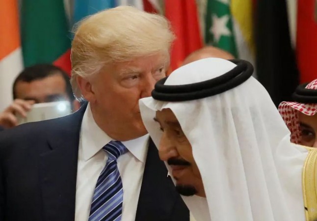 US President Donald Trump and Saudi Arabia's King Salman bin Abdulaziz Al Saud Saudi Arabia-China