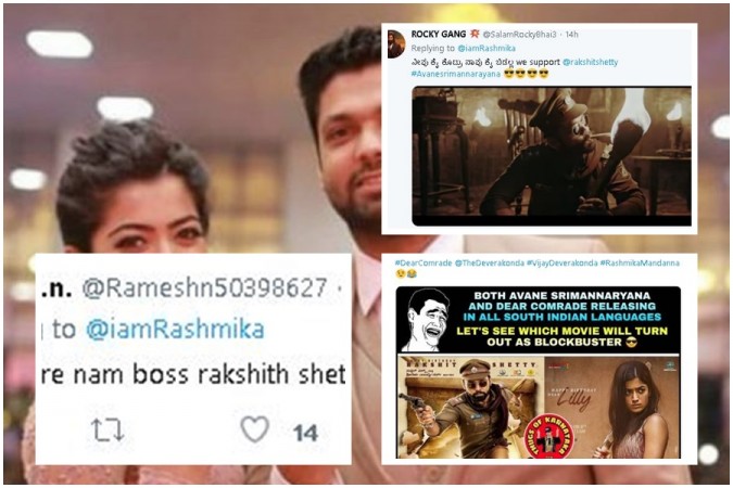   Rakshit Shetty fans attack Rashmika Mandanna 