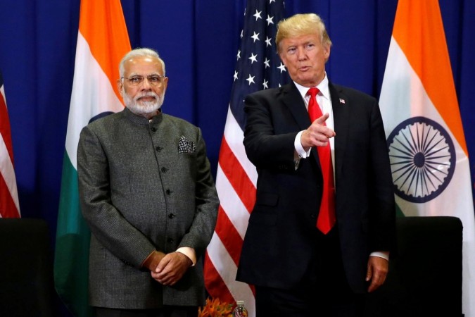 Indian Prime Minister Narendra Modi with US President Donald Trump India-US