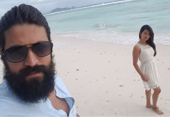 Yash and Radhika Pandit. Yash and Radhika Pandit