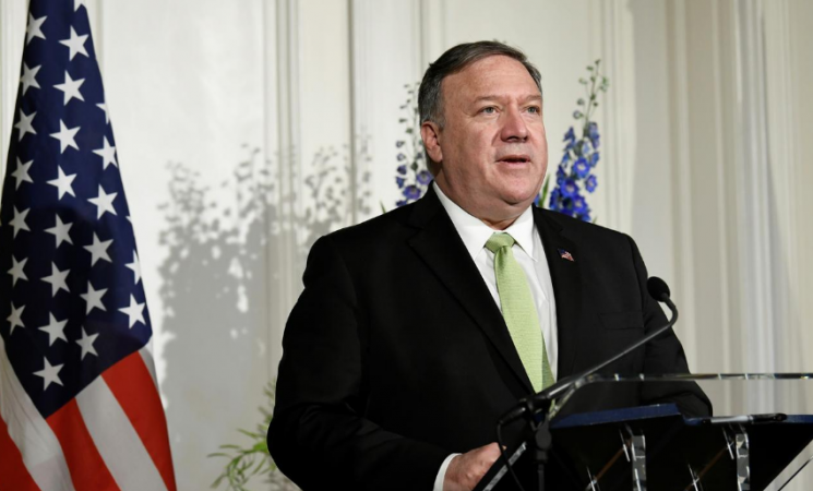 US Secretary of State Mike Pompeo speaks at a joint news conference in The Hague, Netherlands June 3, 2019. Mike Pompeo
