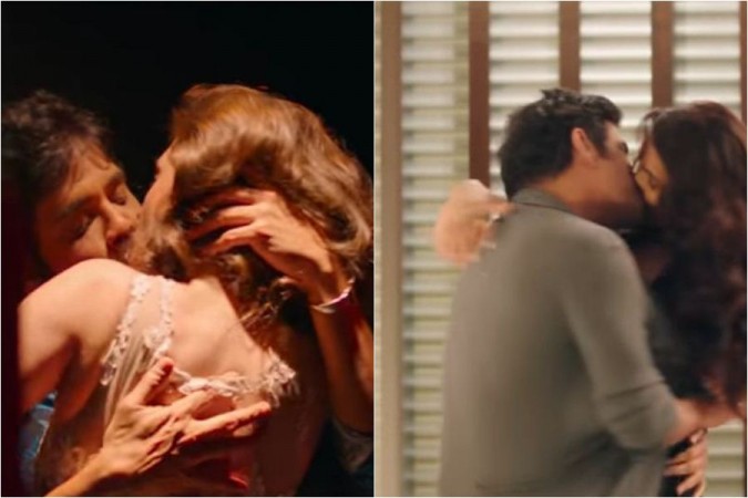 Screenshots of the kiss scenes in Nagarjuna's Manmadhudu 2. Rakul and Akshara Gowda's Kiss Scenes in Nagarjuna's Manmadhudu 2