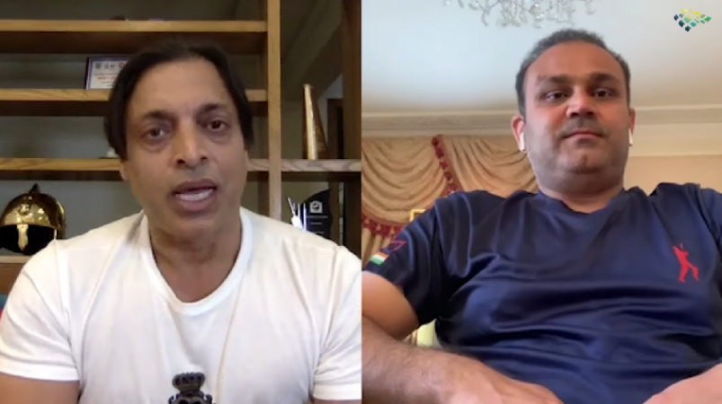 Sehwag was a guest on Shoaib's YouTube show Sehwag Akhtar