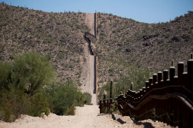 The U.S.-Mexico border in Arizona. U.S.-Mexico arizona border