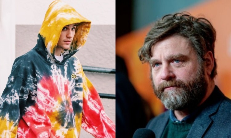 Zach Galifianakis and Justin Bieber
