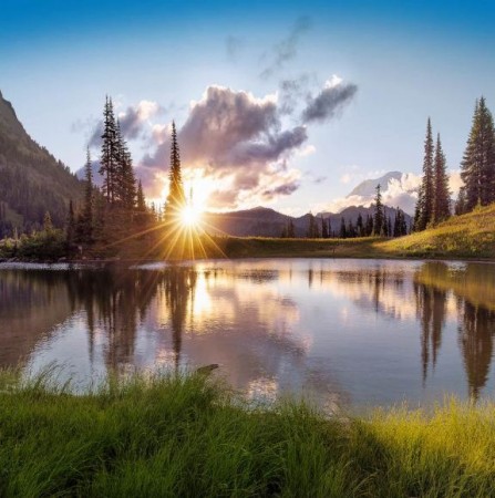 Summer solstice sun