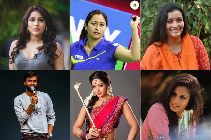 Rashmi Gautam, Renu Desai, Jwala Gutta, Hema Chandra, Udaya Bhanu and Mahathalli Rashmi Gautam, Renu Desai, Jwala Gutta, Hema Chandra, Udaya Bhanu and Mahathalli