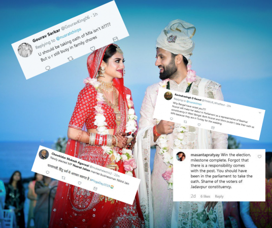 Image result for nusrat jahan busy marriage not attend parliament session
