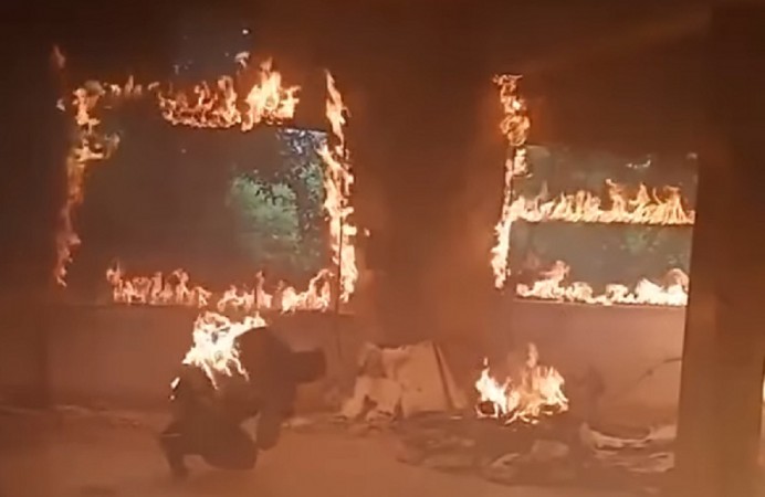 Actor Tovino Thomas met with fire accident on Edakkad Battalion 06 sets. Tovino Thomas Suffers Burns on Edakkad Battalion 06 sets