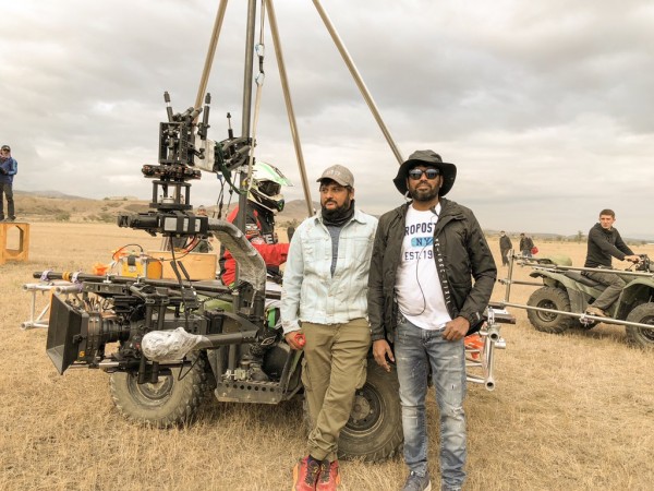 Cinematographer Rathnavelu with director Surender Reddy on the sets of Sye Raa Cinematographer Rathnavelu with director Surender Reddy on the sets of Sye Raa