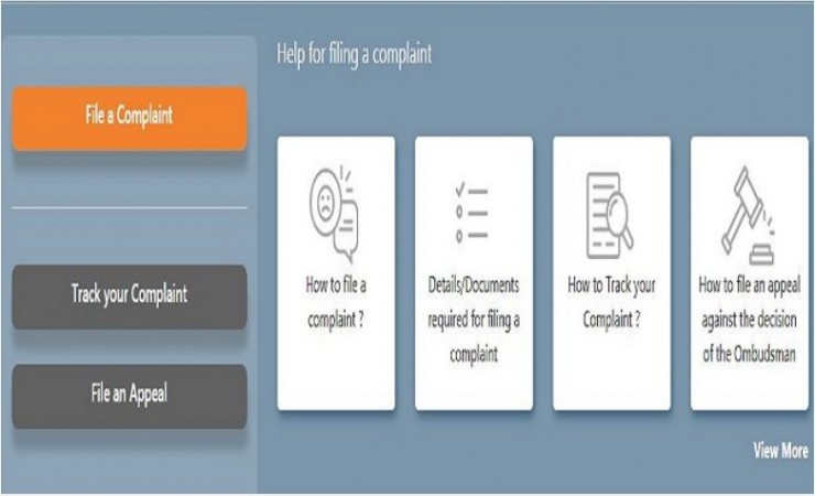RBI portal for complaints Rbi