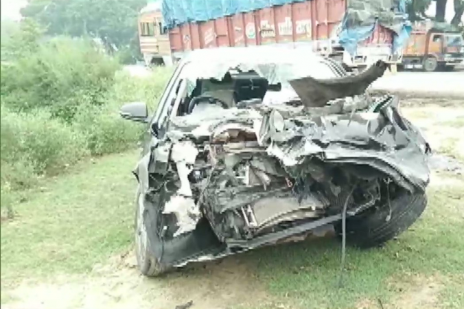 The car in which Ankur was travelling, collided with a truck. uttarakhand car crash