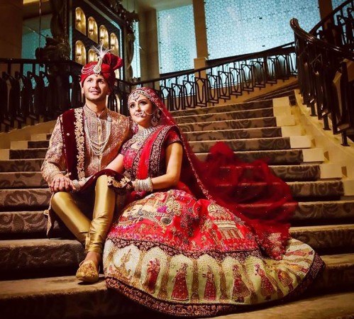 Newly-wed Aarti Chabria with husband Aarti Chabria wedding