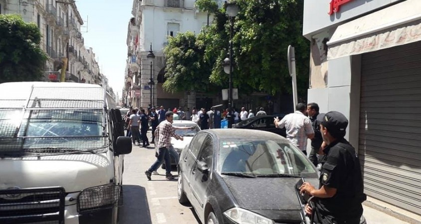 1st explosion site in Tunis and its vicinity 1st explosion site in Tunis and its vicinity
