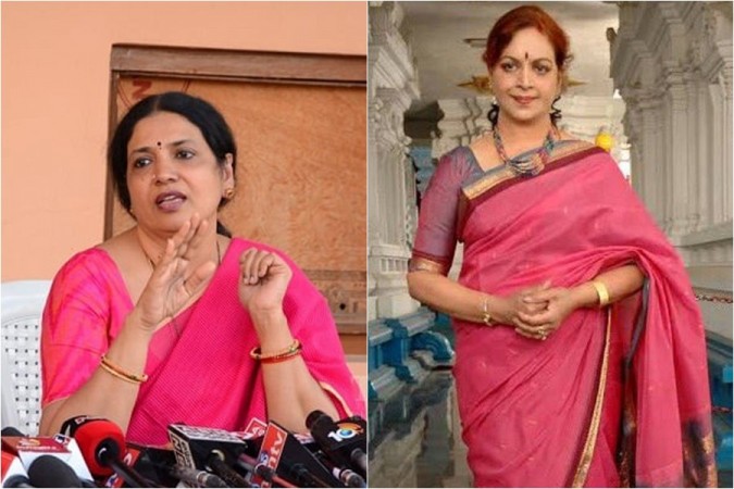 Jeevitha Rajasekhar and Vijaya Nirmala Jeevitha Rajasekhar and Vijaya Nirmala