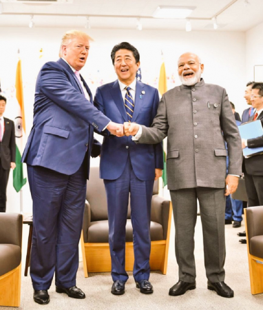 The trilateral meeting between PM Modi, Trump and Abe focused on how Japan-America-India can work together towards an open, stable and rule-based Indo-Pacific region. modi g20 summit
