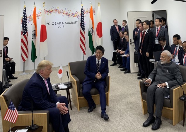 The trilateral meeting between PM Modi, Trump and Abe focused on how Japan-America-India can work together towards an open, stable and rule-based Indo-Pacific region. Abe, Trump , Modi