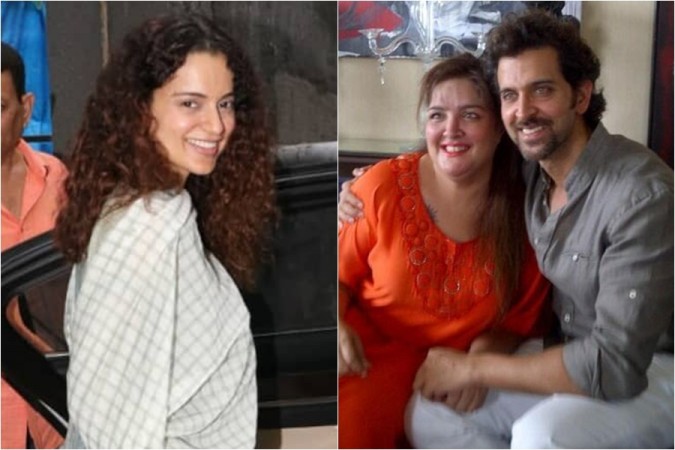 Kangana Ranaut, Sunaina Roshan, Hrithik Roshan Kangana Ranaut, Sunaina Roshan, Hrithik Roshan