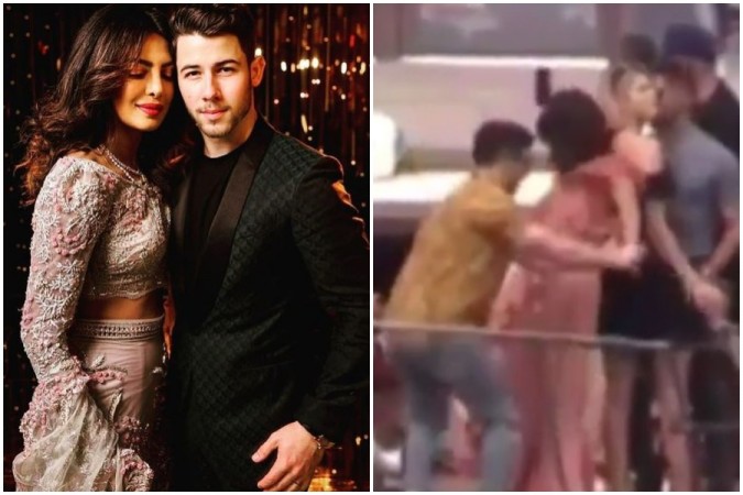 Nick Jonas saves Priyanka Chopra from falling off yacht Nick Jonas saves Priyanka Chopra from falling off yacht
