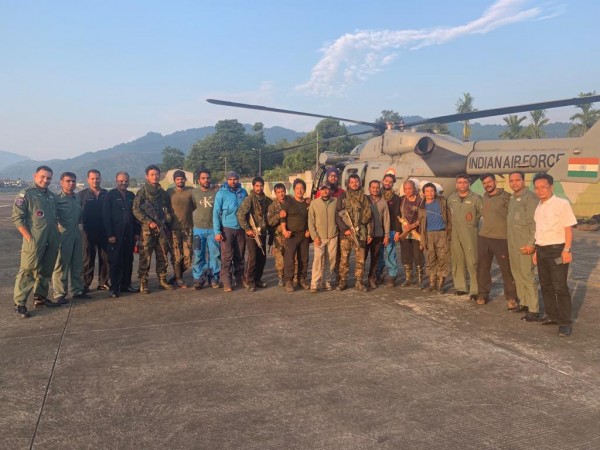 The rescue team was retrieved with the help of Advanced Light Helicopters and Mi-17V5 helicopters. IAF rescue team