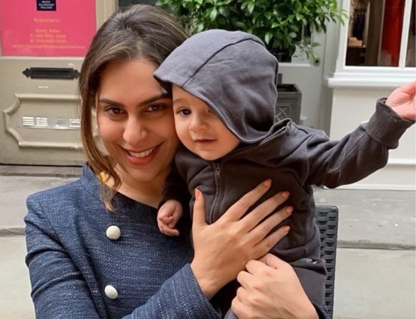 Ram Charan's wife Upasana with Sania Mirza's son and her family Ram Charan's wife Upasana with Sania Mirza's son and her family