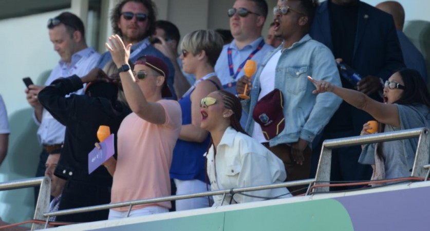 Rihanna was as emotionally involved in the game as other spectators Rihanna West Indies