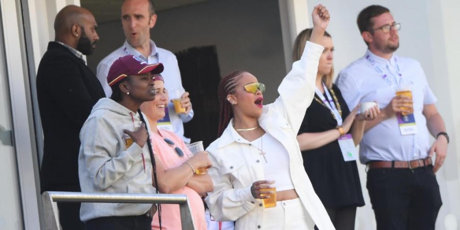 Rihanna was cheering for West Indies with full fervour Rihanna West Indies