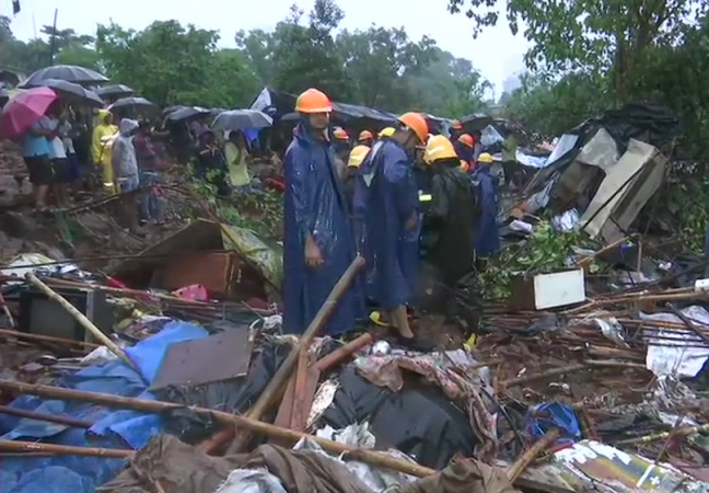 While the rescue operations are underway, three to five people are suspected to be trapped under the debris. Mumbai rains