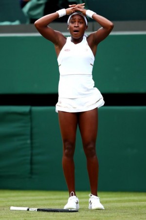 Cori Gauff after her victory of Venus Williams Cori Gauff