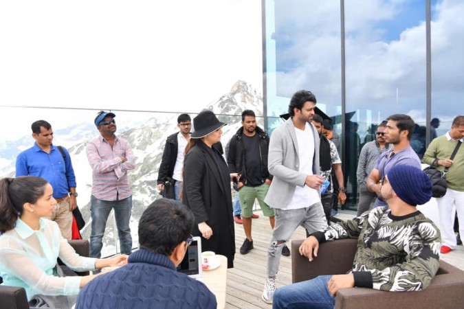 Prabhas and Shraddha Kapoor on the shooting set of Saaho in Austria