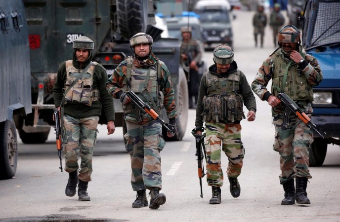 Indian Army soldiers in Kashmir Indian Army