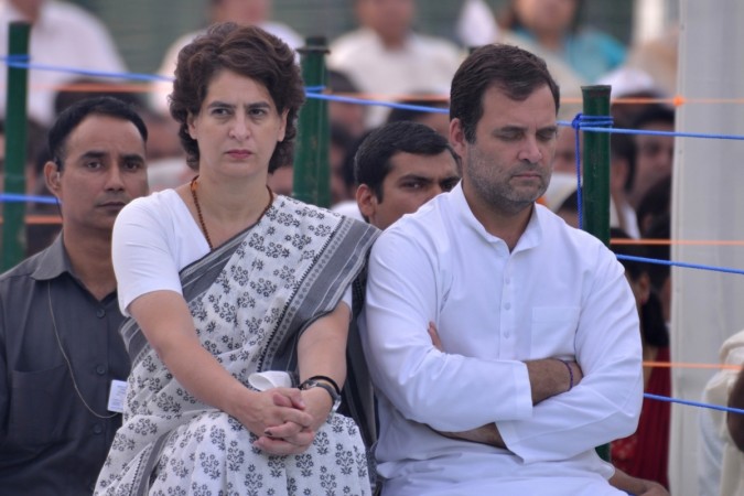 Image result for rahul with priyanka gandhi after defeat