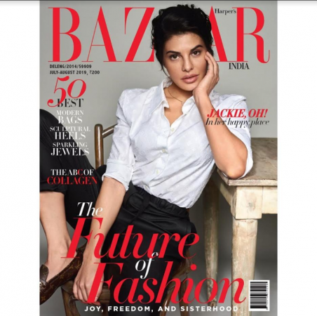Jacqueline Fernandez on Bazaar cover Jacqueline Fernandez on Bazaar cover