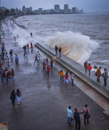 Much of India's financial capital, Mumbai is at risk of being wiped out, the new projections suggest. mumbai rains