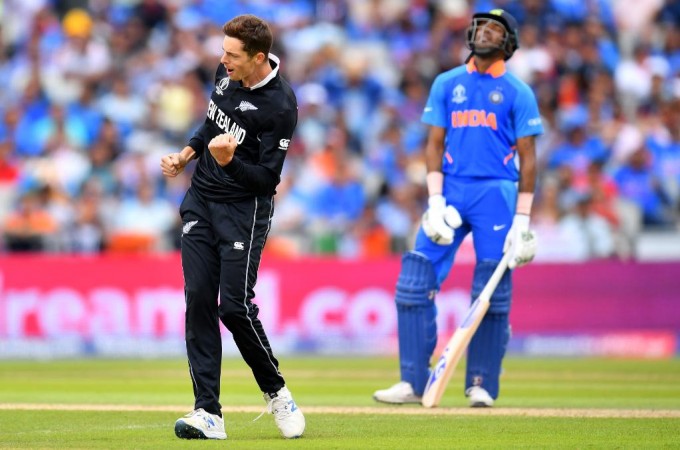 New Zealand defeated India in the first semi-final Mitchell Santner